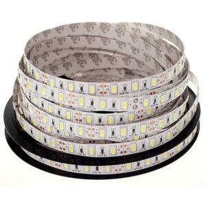 LED лентa Optonica 12V, 14.4W/m, тип диоди 5630, 60 SMD/m, IP20, топла 2700K светлина