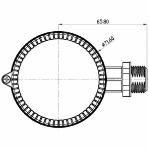 Ultralux Микровълнов сензор с възможност за димиране 220V, 360°, IP65 MDS