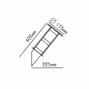 Външно осветително тяло аплик ACA BT1008WU Loop 220V E27 IP45 Inox тяло и бял стъклен дифузер