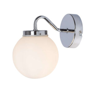 Аплик Rabalux Togo 5827, 220V, max. 1x60W, 1xE14, цвят хром/опал, IP44