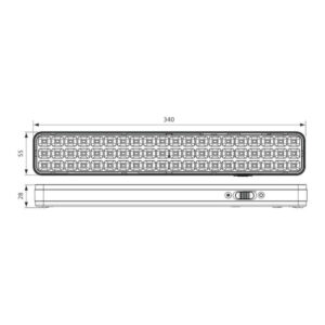 Аварийно led осветително тяло racer led l 5w li ion 3,7v