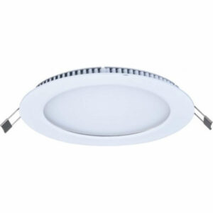 LED панели за вграждане, бяло кръгло тяло, 12W, 220V, неутрална светлина 4500K, 900lm, 120°