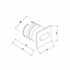 Архитектурно осветително тяло LED луна за стълби Maytoni Via Urbana O022-L3GR 220V 3W 4000K IP54