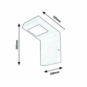 Фасадно LED осветително тяло Rabalux Lima 7925 220V 9W 3000K 600lm IP44