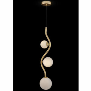 Осветително тяло за таван пендел Maytoni Uva MOD059PL-03G фасунги 3xG9 метал/стъкло IP20