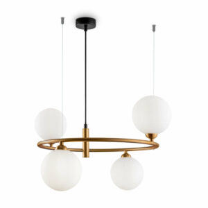 Полилей Maytoni Ring MOD013PL-04BS фасунги 4xG9 метал/стъкло IP20