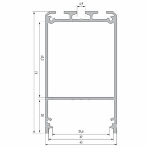 Алуминиев профил за висящ монтаж Lumines Lighting CLARO 10-0601-30