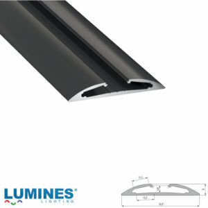 LED профил за LED ленти Lumines Lighting LUMINES-RETO1-B 10-0522-1