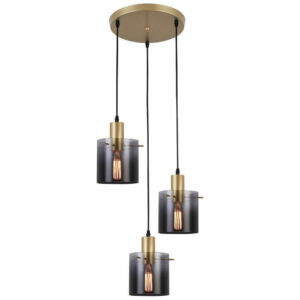 Пендел Rabalux Donati 5223 230V IP20 E27 Златисто Черен