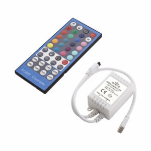 IR RGBW контролер за LED ленти 12/24VDC, 2A на канал, 40 бутона, обхват до 10 метра, функция димиране