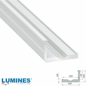 Г образен алуминиев профил за LED лента 3 метра Lumines Lighting 10-0061-30