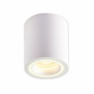 Луна за външен монтаж LVT 1409, 220V, GU10, алуминий/акрил, бял корпус