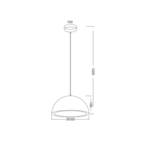 Пендел ACA Lighting Malibu OD8064 220V фасунга Е27 IP20 метално тяло с абажур корк