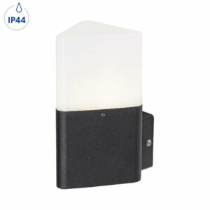 IP44 ОСВЕТИТЕЛНО ТЯЛО RABALUX ZADAR 7988 220V ФАСУНГА Е27 IP44 МЕТАЛ/ПОЛИКАРБОНАТ ЧЕРНО/БЯЛ