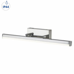 LED аплик Rabalux Silas, 220V, 12W, 1180lm, 4000K, IP44, хром, 36 месеца гаранция