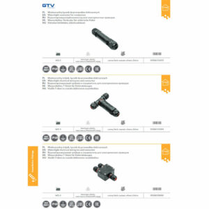 Трипинов свързващ Т конектор IP68, max. ток max. 20А GTV WZL-3
