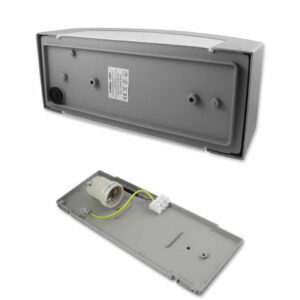 Външно архитектурно осветително тяло IP54, 220V, фасунга Е27, без лампа в комплекта, цвят на корпуса RAL 7035 LVT Corso 1267