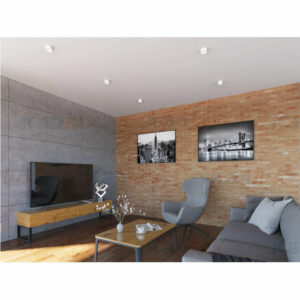 Луна за вграждане в таван Kanlux GOVIK DSO-W 29235 бяло тяло, стъклен дифузер