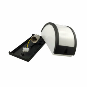 Фасадно осветително тяло LVT Tola 3535, 220V, 1xE27, max. 1x60W, IP44, алуминий/PC, черно тяло