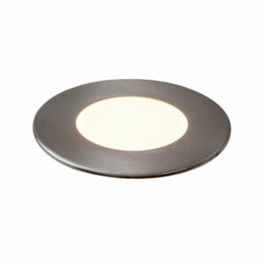 LED панел за вграждане 220V, 3W, 170lm, 3000K, 120°, IP20, сатен хром, кръгло тяло