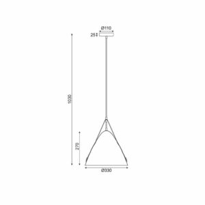 Пендел ACA Lighting Naomi HL41441P33WH 220V IP20 метално тяло в цвят бял мат с кожена апликация фасунга Е27
