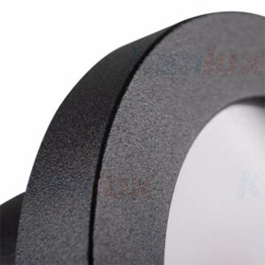 Луна за баня Kanlux FLINI IP44 DSO-B 33122 черно тяло, кръг, алуминий/ поликарбонат