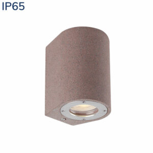 Фасадно осветително тяло аплик ACA MK0521RR Arete 220V GU10 IP65 бетон, неръждаема стомана и стъкло