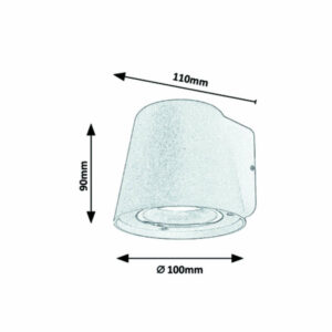Фасадно LED осветително тяло Rabalux Mandal 7959 220V фасунга Gu10 IP54 черен мат