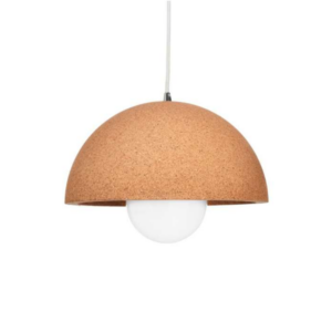 Пендел ACA Lighting Malibu OD8064 220V фасунга Е27 IP20 метално тяло с абажур корк