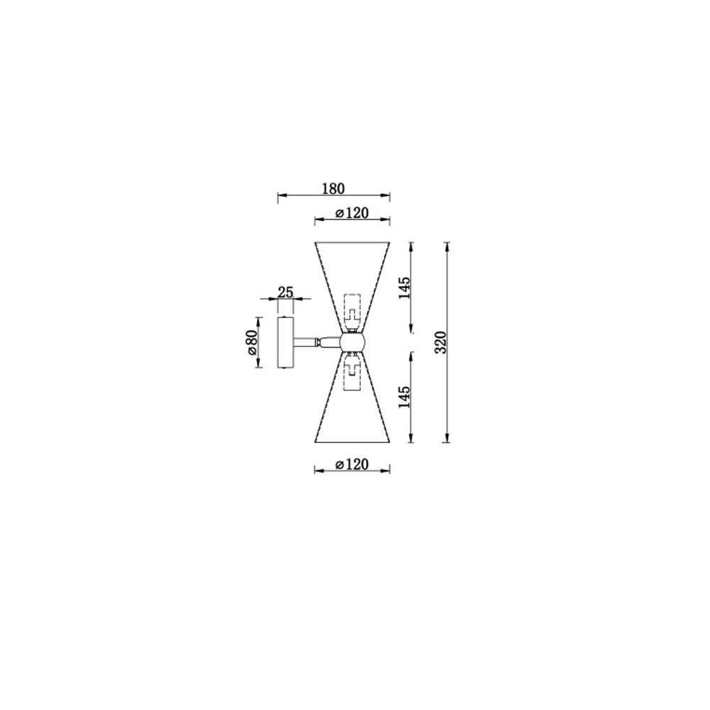 Осветително тяло за стена аплик Maytoni Vesper MOD108WL-02WG - Image 2