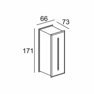 Архитектурен спот за вграждане Aca Lighting HI2511 220V, 3W, 3000K, 68lm, 55°, IP65