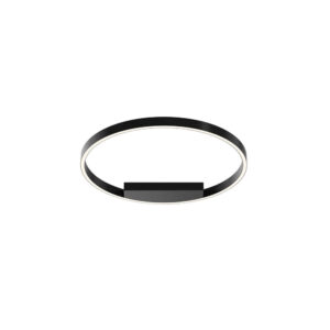 LED плафон Maytoni Rim Ø60 см в черно с 35W LED, избор 3000/4000K и TRIAC димиране