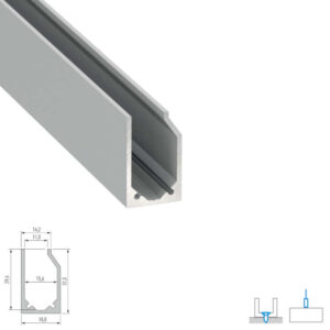 Алуминиев профил за светещ рафт Lumines Lighting I10 10-0464-30