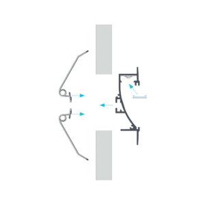 LED профил за вграждане в гипсокартон Lumines Lighting TIANO 10-0561-20 – бял лак, 2,02 м