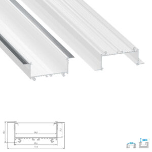 LED профил за вграждане в гипсокартон Limines Lighting SORGA 10-0531-20