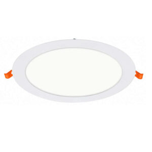 Кръгъл LED мини панел за вграждане VITO LENA-RX 24W с бял корпус и IP20 защита.