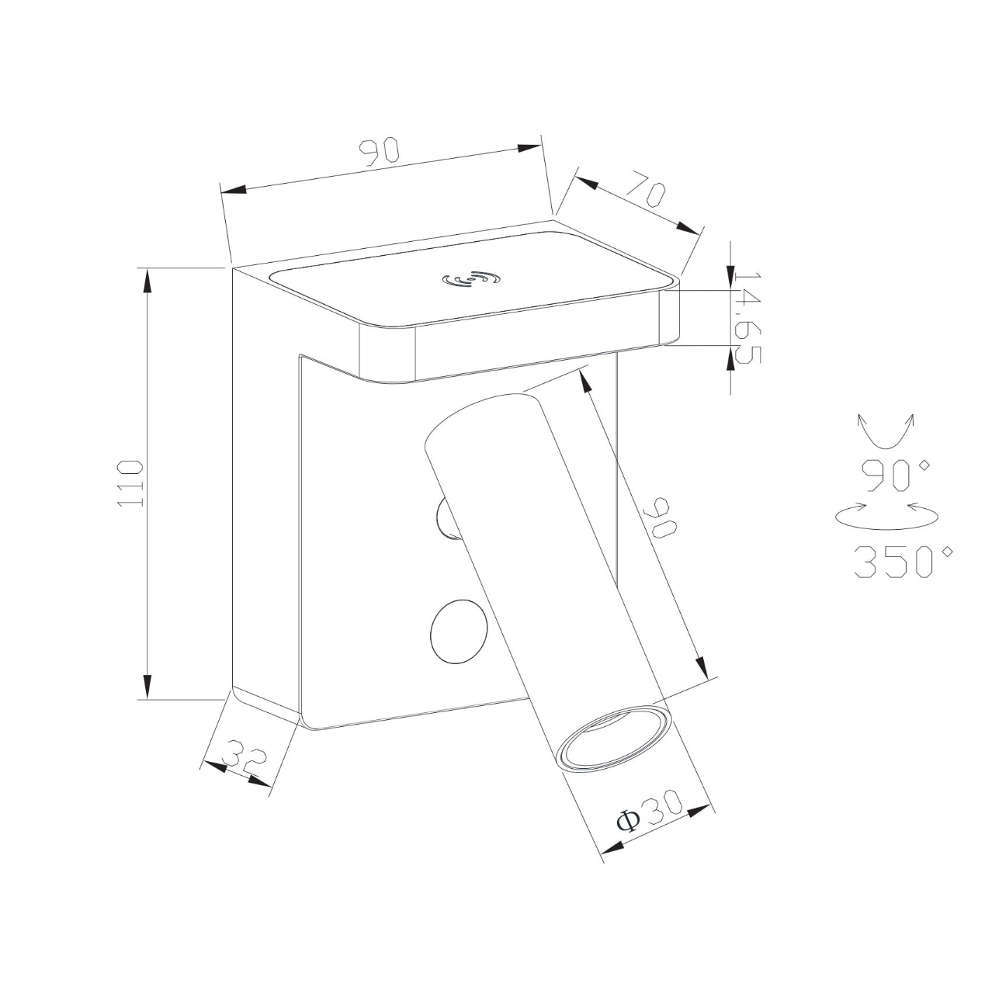LED аплик Aron Maytoni C179WL-L7W2.7K-DE - Image 7