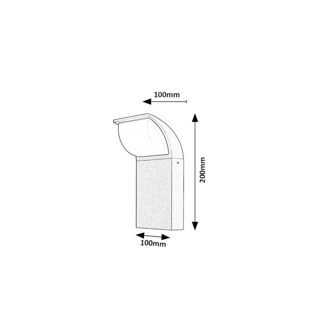 Външно осветително тяло за стена със сензор Hongkong Rabalux 7166 - Image 4