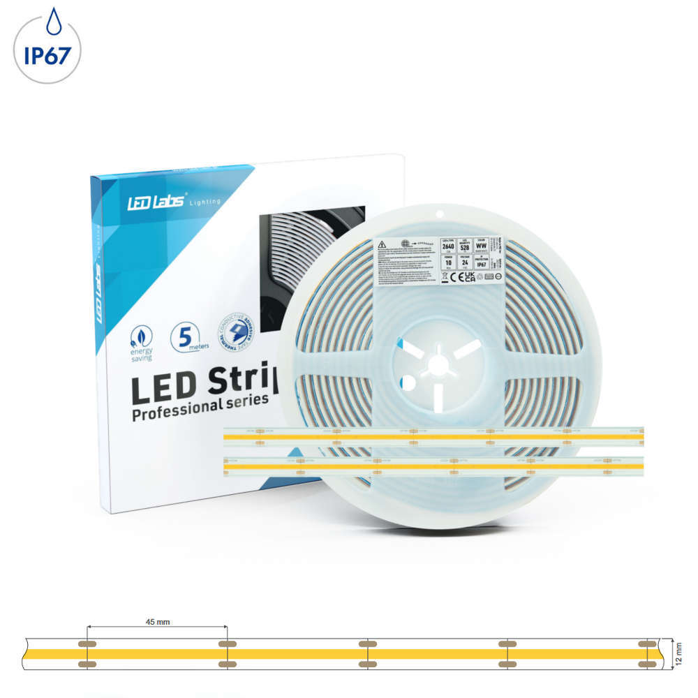Професионална COB LED лента IP67 24VDC LED LABS 16-2036-04
