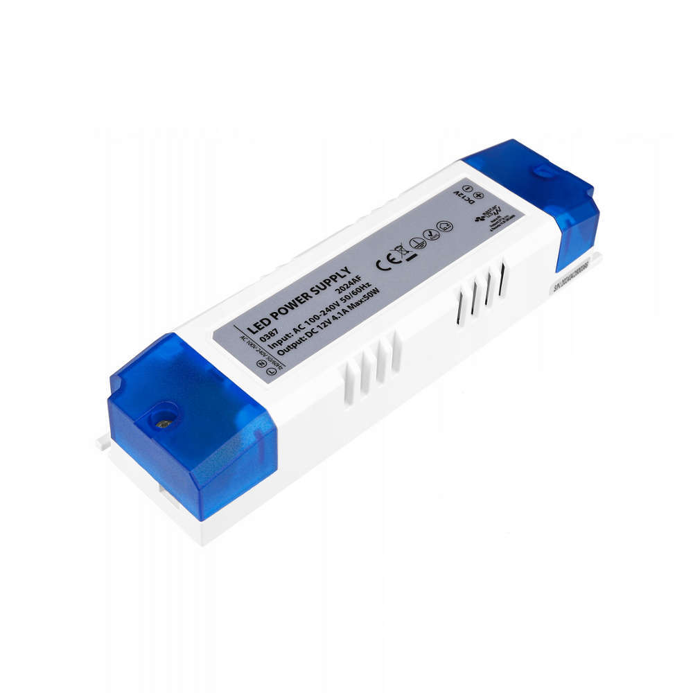 Захранващ трансформатор LVT 0387 – 12V DC, 50W за LED ленти и мебелно осветление
