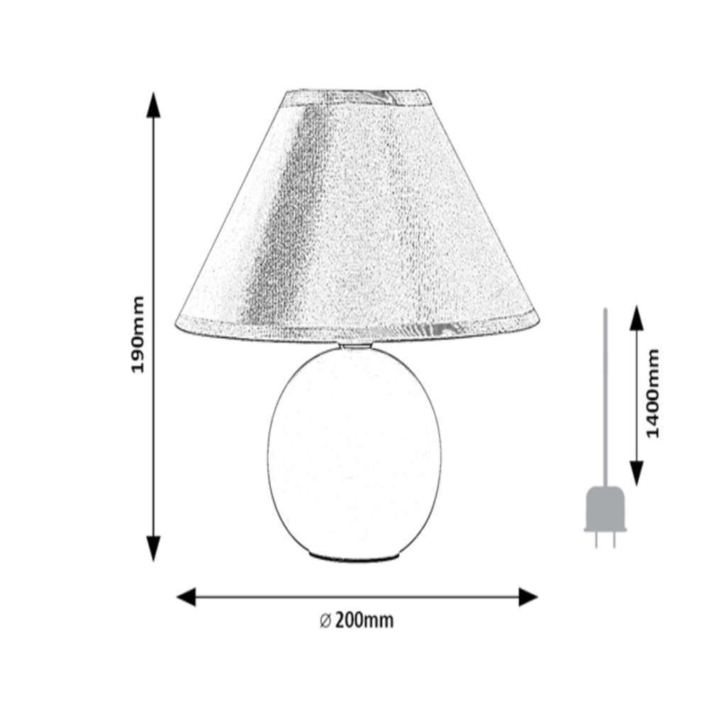 Нощна лампа Rabalux Ariel 2146 с ключ на кабела и фасунга Е14 - Image 4
