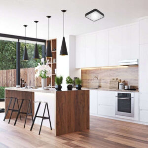 LED плафон CCT 3000-4000-6500K LVT XD-LL233SB черен квадрат LED плафон CCT 3000-4000-6500K LVT XD-LL233SB черен квадрат