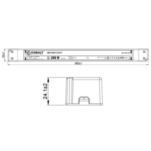 Професионално Ultra Slim LED захранване Led Labs 23-0001-29