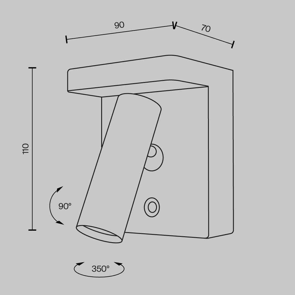 LED аплик Aron Maytoni C179WL-L7W2.7K-DE - Image 6