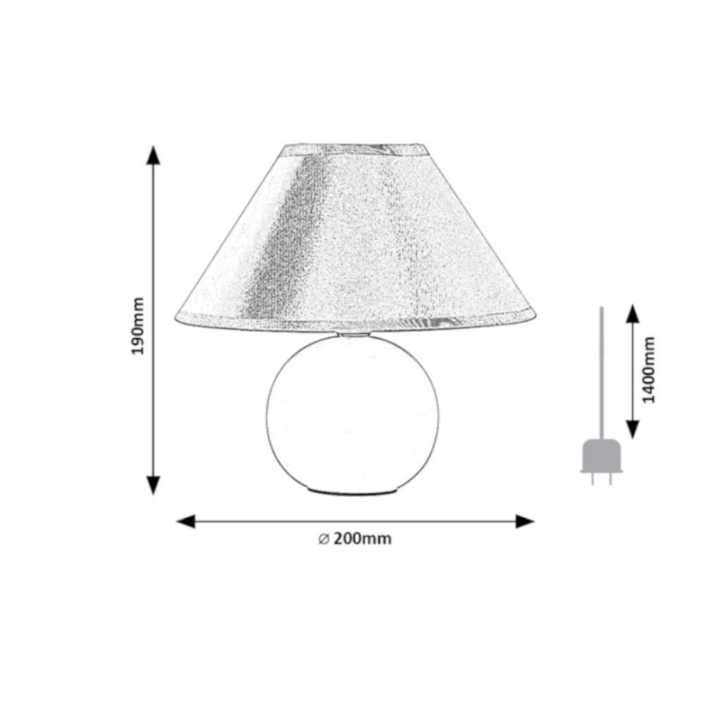 Нощна лампа Rabalux Ariel 2145 фасунга Е14 с ключ на кабела - Image 4