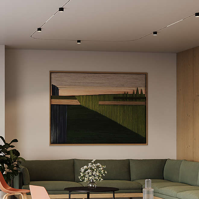 Магнитна релсова система Maytoni Levity с релсови прожектори Alfa S, подходяща за офис и модерни интериори