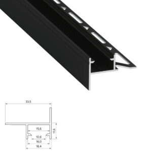 Краен алуминиев профил за гипсокартон Lumines Lighting Motta 10-1595-30