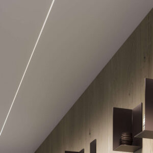 Алуминиев архитектурен LED профил за гипсокартон Lumines Lighting Sono 10-1141-30 – 3 м, бял, за индиректно LED осветление