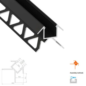 Ъглов LED профил за плочки Lumines Lighting Canto 10-1545-10