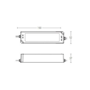 Захранващ трансформатор за магнитна система 5mm Zambelis 20296, 100W, 220/48VDC, on/off